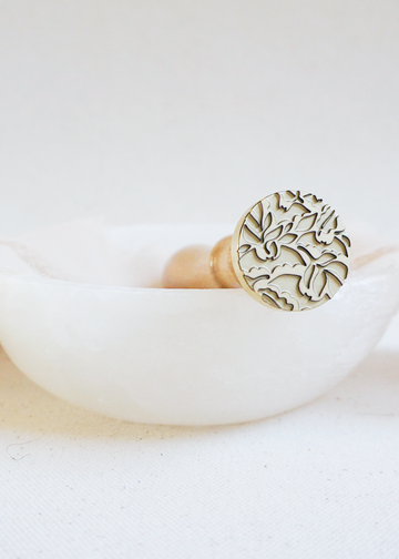 Bats in Bloom wax stamp