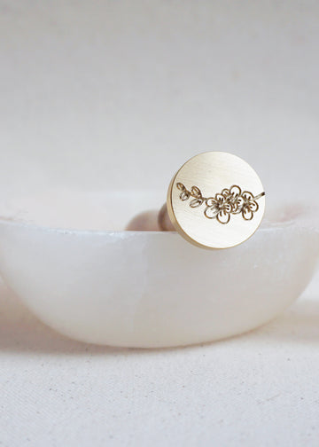 Cherry Blossom wax stamp