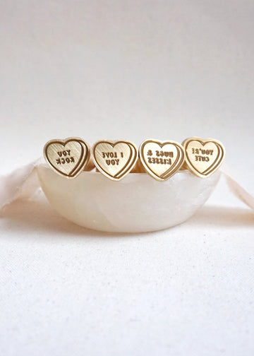 Candy Heart wax stamps