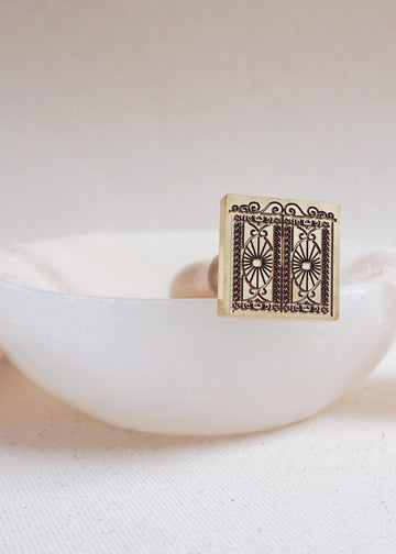 Garden Gate wax stamp