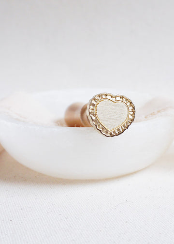Heart Frame (3D) wax stamp