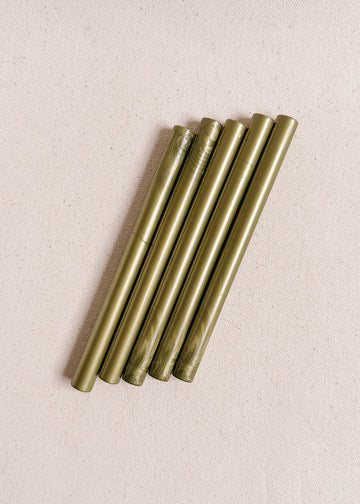 Olive sealing wax sticks