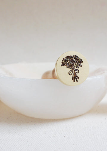 Bow Bouquet wax stamp