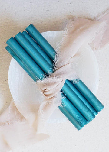 Aquamarine sealing wax sticks