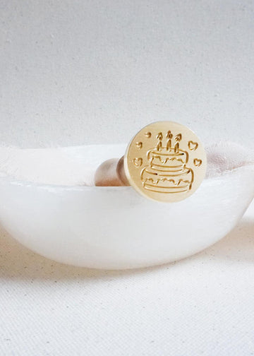 Birthday Cake wax stamp