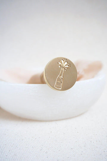 Champagne Bottle wax stamp