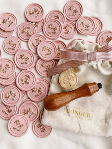 Custom wax stamp and seals