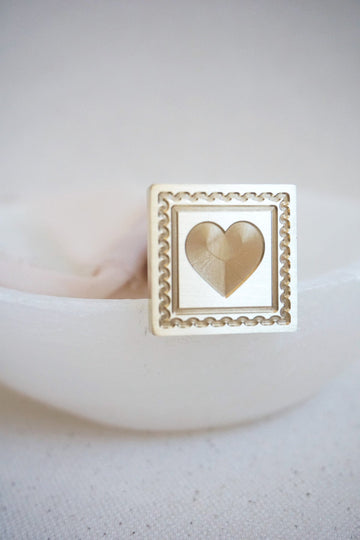Heart Postage wax stamp