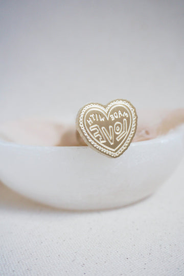 Made With Love wax stamp