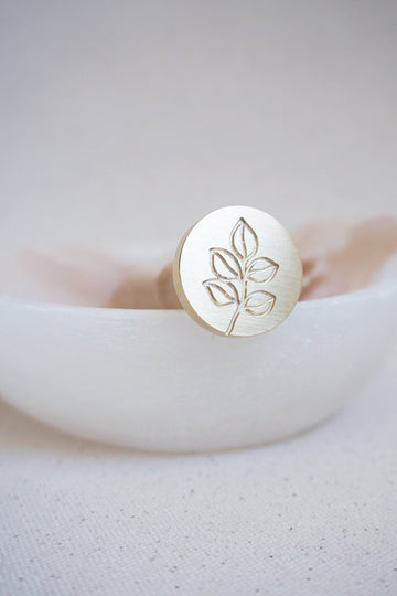 Minimalist branch wax stamp