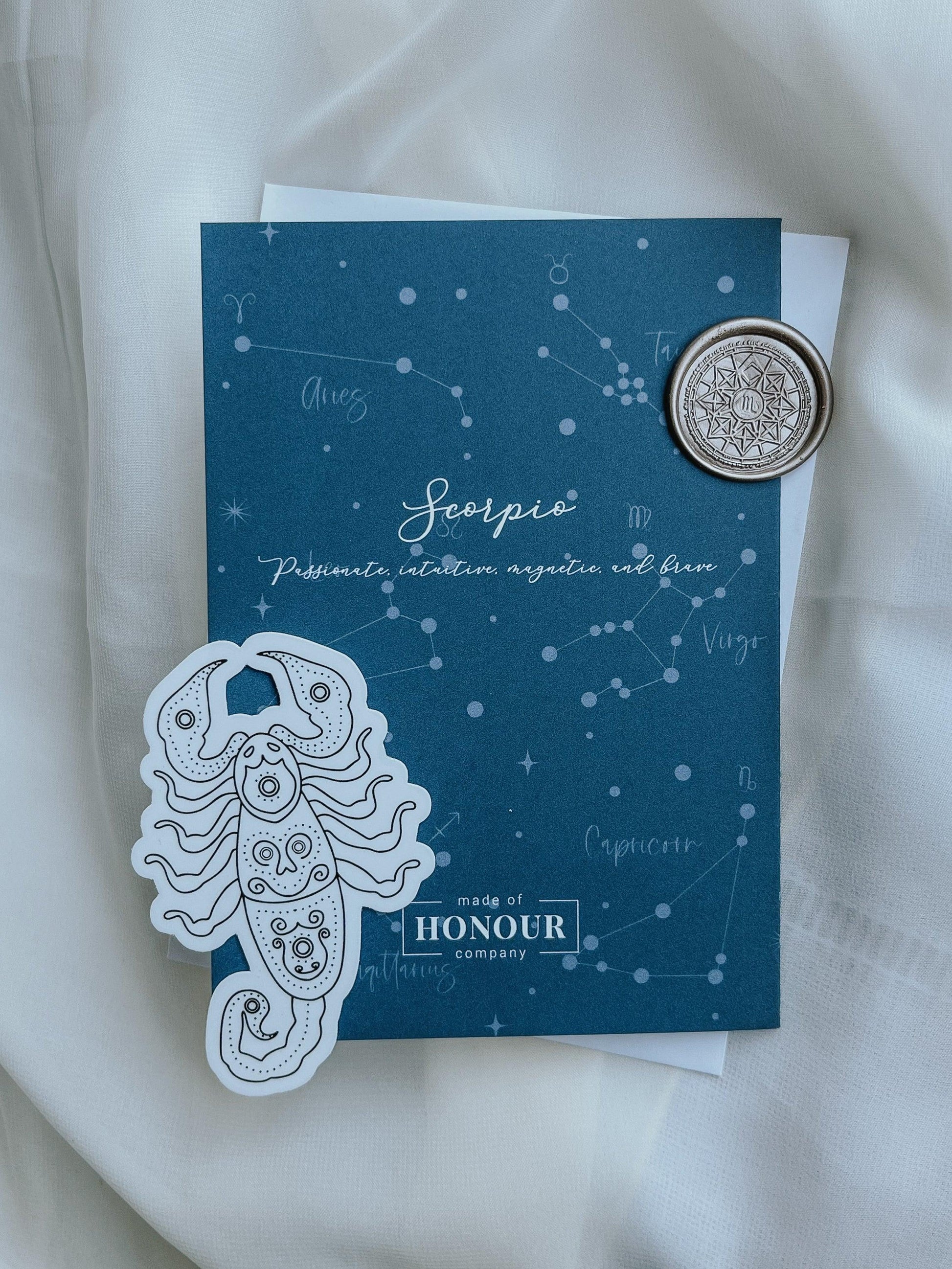 Scorpio card (Oct 23 - Nov 21) - Made of Honour Co.
