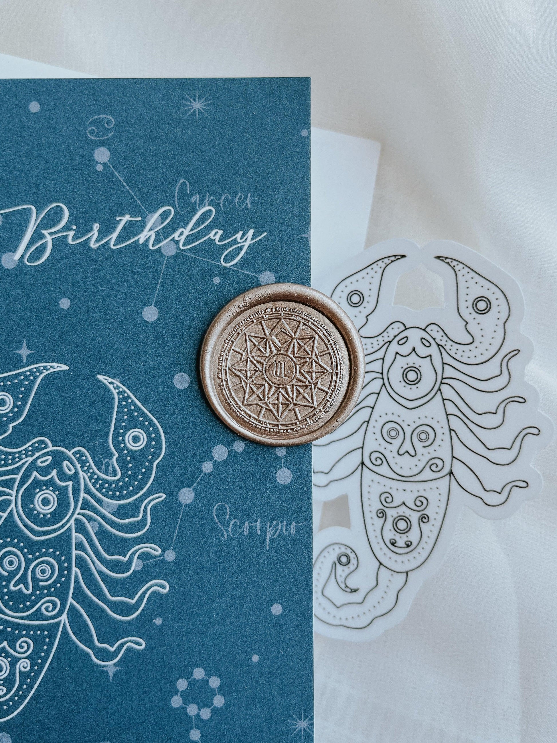 Scorpio card (Oct 23 - Nov 21) - Made of Honour Co.