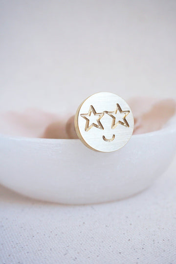 Star-struck wax stamp