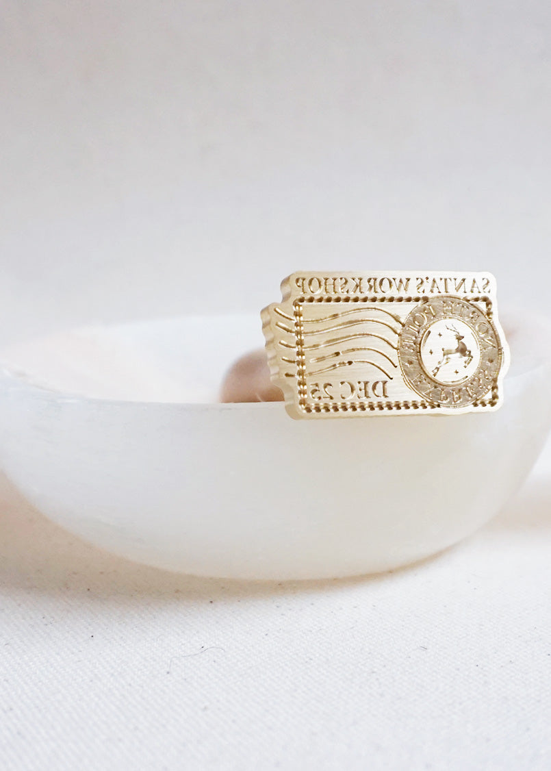 Santa's Postage (3D) wax stamp