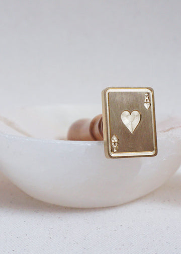 Ace of Hearts wax stamp