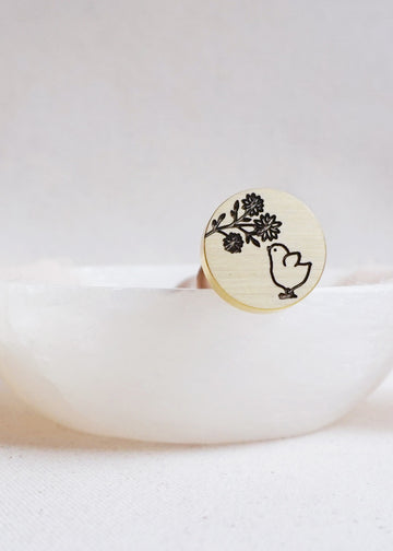 Baby Chick wax stamp
