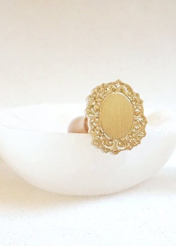Baroque Frame (3D) wax stamp