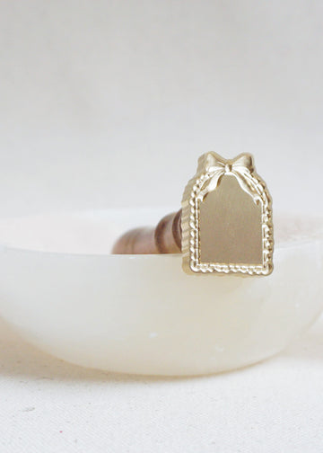 Ruffle Bow (3D) wax stamp