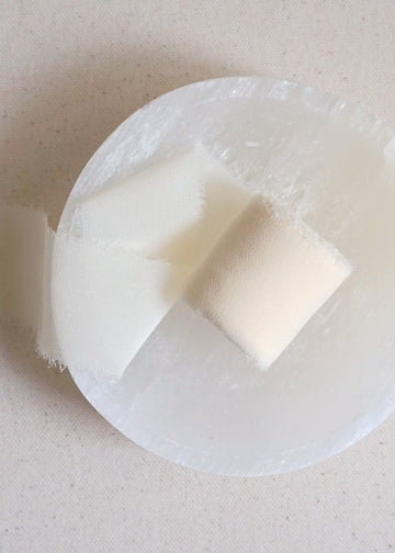 Cream chiffon ribbon
