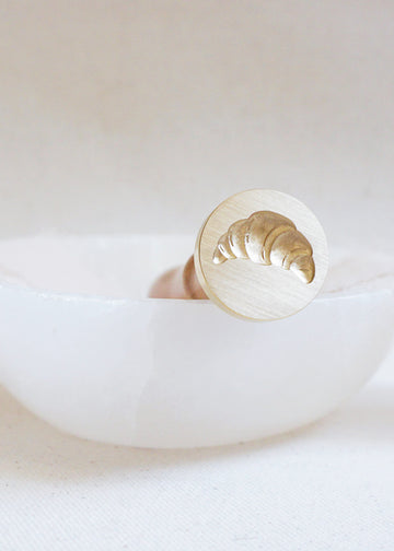 Croissant (3D) wax stamp