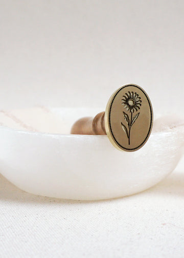 Daisy wax stamp