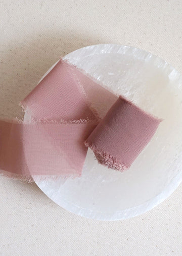 Taupe chiffon ribbon