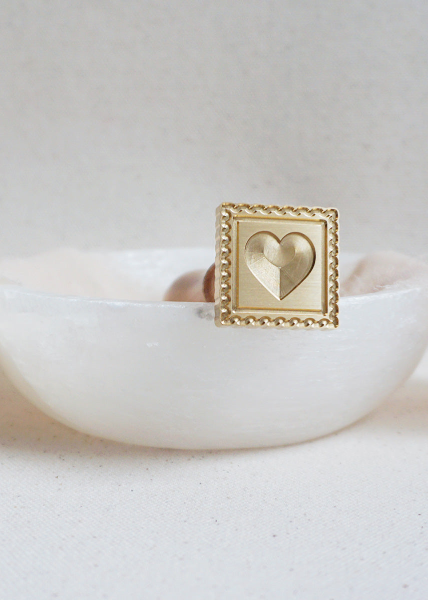 Heart Postage wax stamp