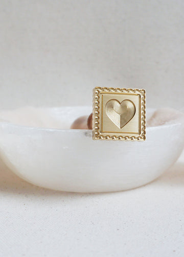 Heart Postage wax stamp