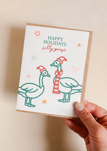Holiday Geese card