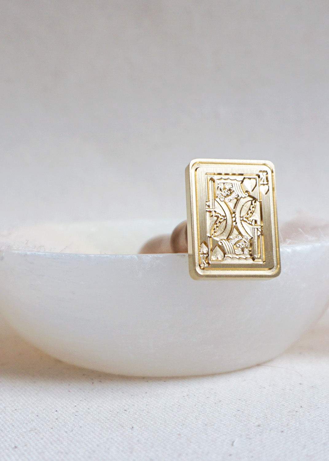 King of Hearts wax stamp
