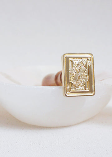 King of Hearts wax stamp