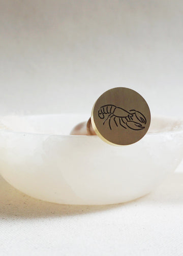 Lobster wax stamp