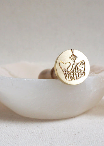 Lucky Fish wax stamp