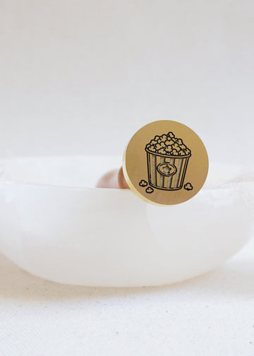 Movie Night wax stamp