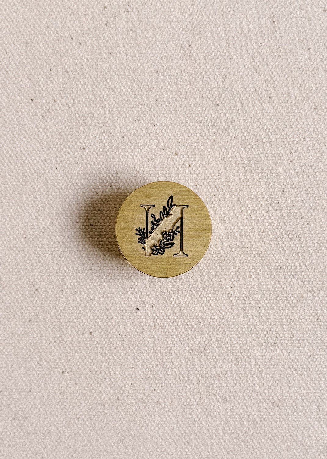 Floral N wax stamp (Last one)