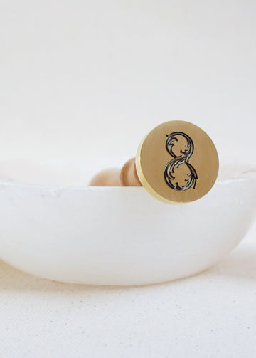 Number (Filgree) wax stamp