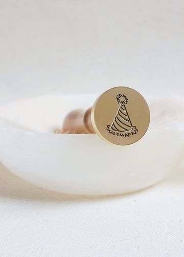 Party Hat wax stamp
