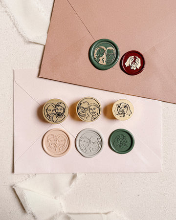 Portrait wax stamp