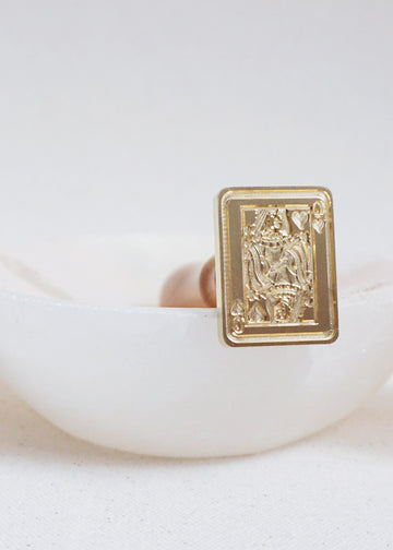 Queen of Hearts wax stamp