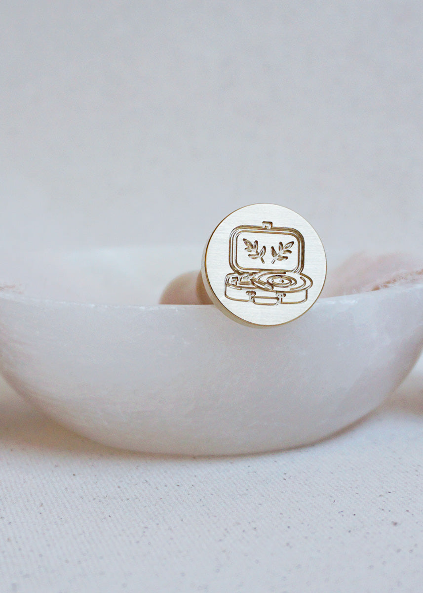 Record Player wax stamp