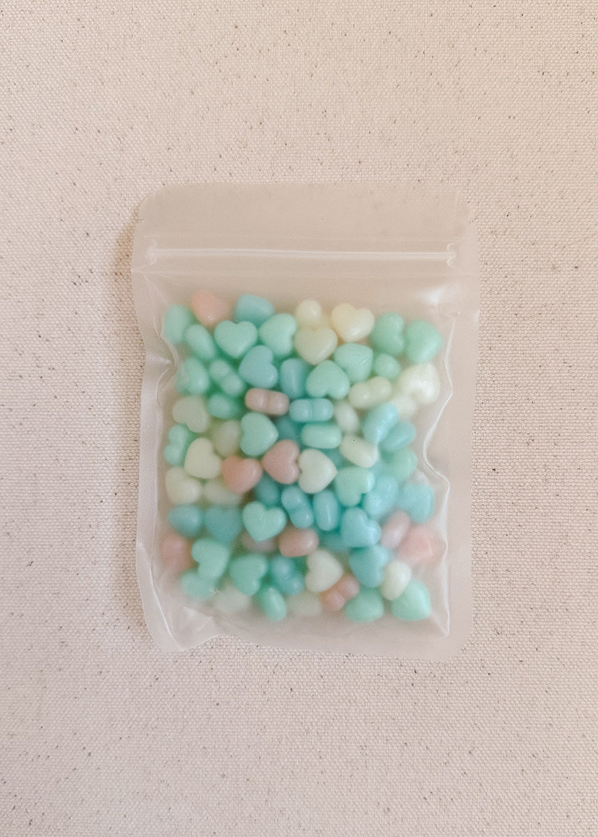Translucent wax beads