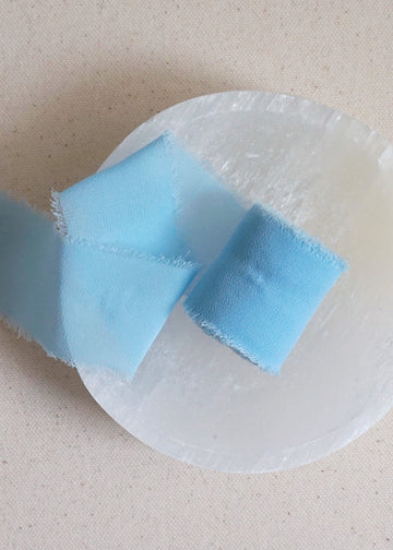 Sky Blue chiffon ribbon