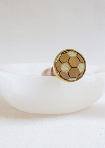 Soccer wax stamp