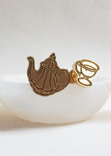 Tea Set wax stamps