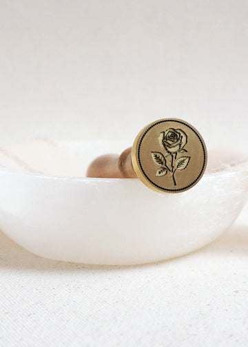 Vintage Rose wax stamp
