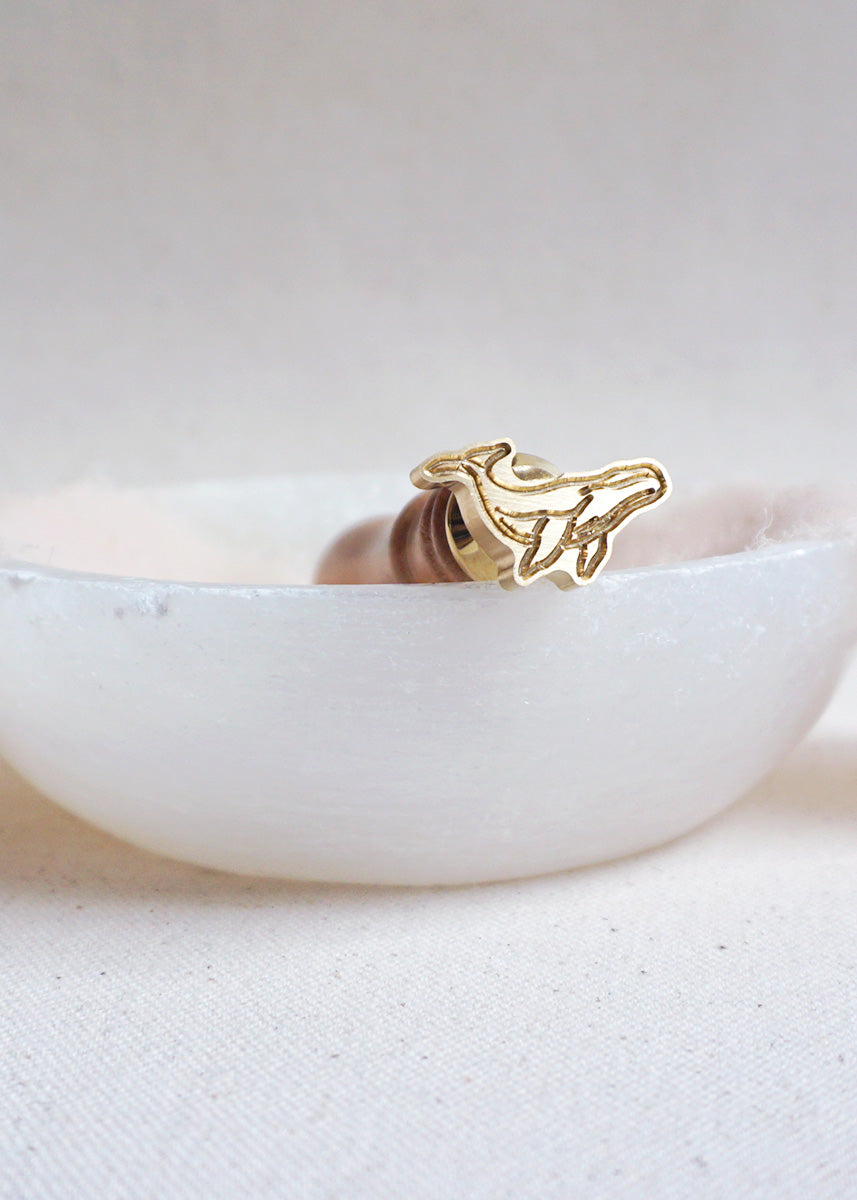 Whale wax stamp
