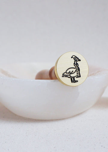 Xmas Goose wax stamp