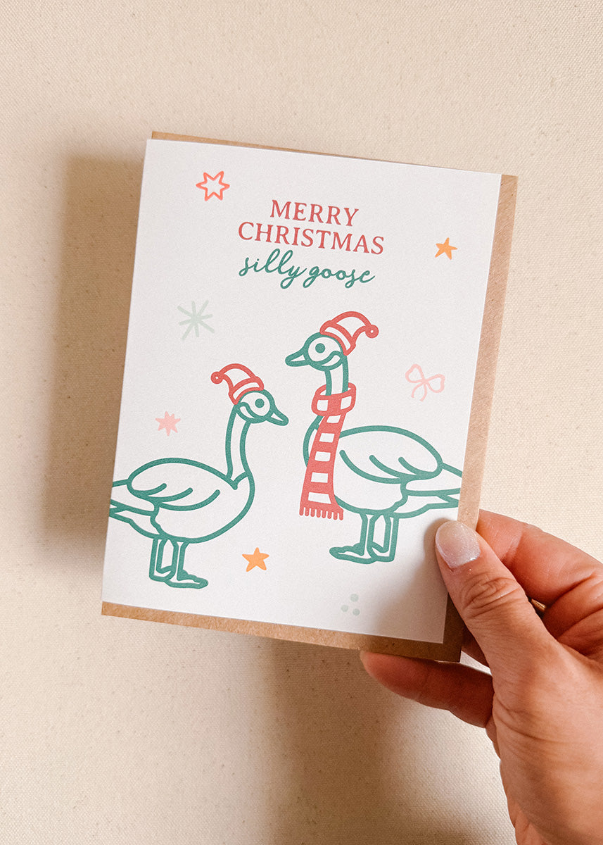 Xmas Geese card