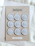 Birthday Cake wax seal - Set of 9 - Made of Honour Co.