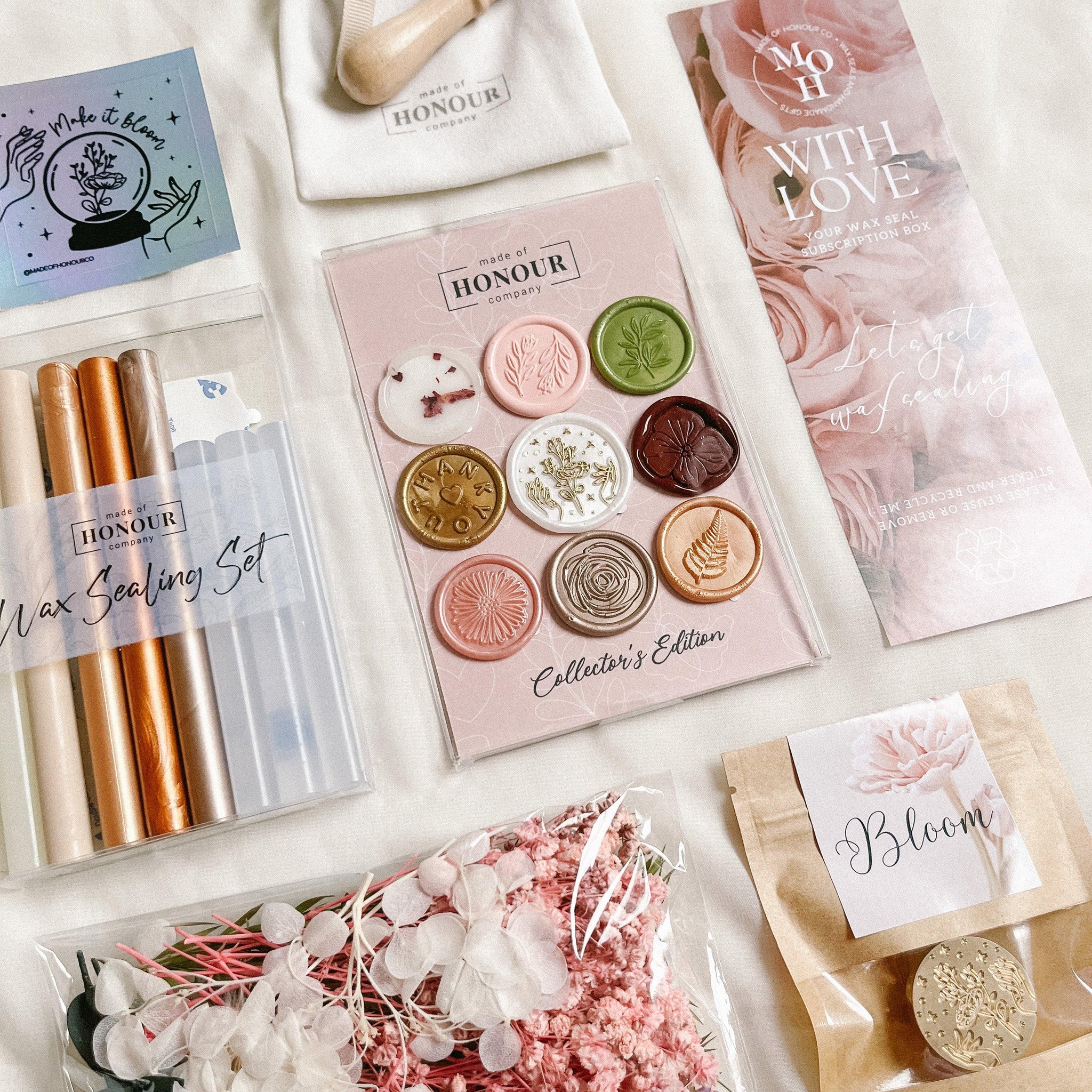 With Love wax seal subscription box [October] - Made of Honour Co.